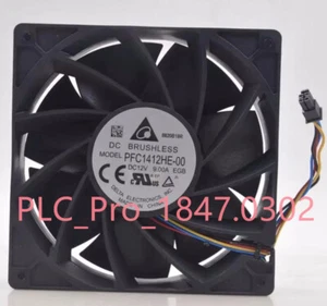 1PCS NEW Delta PFC1412HE-00 4Pin 12V 9.00A 140*140*38mm 14CM Cooling Fan - Afbeelding 1 van 4