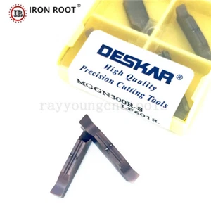 DESKAR 10P MGGN300R-8 LF6018 CNC Late Tool Grooving Carbide Insert For MGIVR/L - Picture 1 of 6
