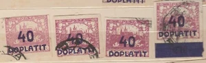 CZECHOSLOVAKIA, DOPLATIT , 1923, MI. 22. DIFFERENT SHADES, USED - Picture 1 of 2