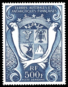 FRANCIA T.A.A.F 1969 ESCUDO DE ARMAS - Imagen 1 de 1