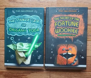 Origami Yoda Books by Tom Angleberger Lot of 2 Hardcover Books Fortune Wookie - Imagen 1 de 10