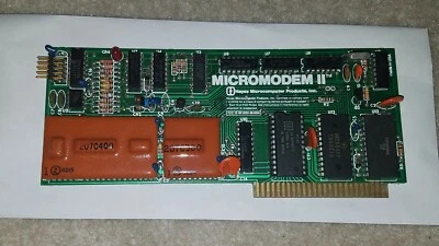 VINTAGE MICROMODEM II 2 DC HAYES BOARD INTERFACE CARD APPLE II GUARANTEED #175 - Image 1 of 4