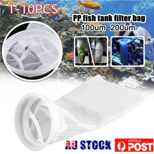 1-10pcs Micron Fish Tank Bags Wet Dry Filter Socks For Marine Aquarium 100/200um - Picture 1 of 20