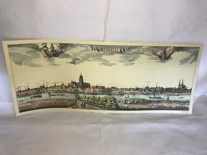 Kolorierter Kunstdruck alte Stadtansicht Deventer Druck ungerahmt - Bild 1 von 8