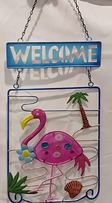 欢迎火烈鸟标志,欢迎您的火烈鸟朋友 — 第 1/4 张图片