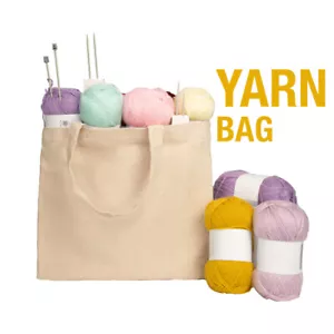 Large Tote Bag Yarn Storage Bag Knitting Crochet Tool Tote Organiser Holder - Picture 1 of 6