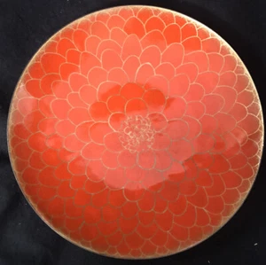 Duval Eliot Enamel Plate 10-3/4” California Art Mid Century Modern - Picture 1 of 8