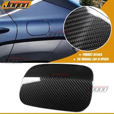 Cubierta de tapa de gasolina del tanque de combustible de carbono seco para Hyundai Kona OS Kauai / Kona N 2018-2023 Foto 1 de 4