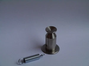 Deckenhalter für Lichtsegel mit Spannfeder in H45 mm x D20 mm + Haltescheibe - Bild 1 von 2