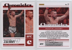 2023 Panini Chronicles UFC Red /199 Dustin Jacoby #17