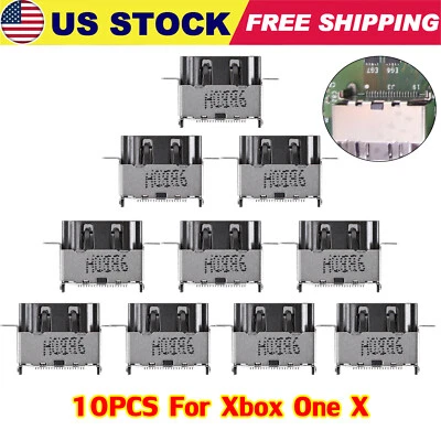 10PCS For Microsoft XBOX ONE X 2.1 HDMI Port Dock Connector Socket Replacement - Image 1 of 4