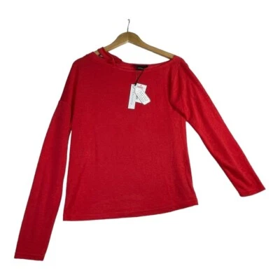 New Sanctuary Boat Neck Pullover Sweater size XS Red - Image 1 of 4