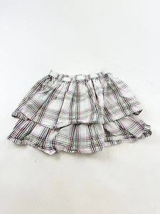 Hanna Andersson Skirt Girls US 10 Rainbow Plaid Elastic Waist - Picture 1 of 5