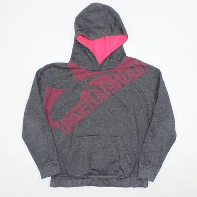 Under Armour Sudadera con Capucha Juvenil Unisex YXL Gris Rosa Calce Suelto Pullover Sudadera Foto 1 de 4