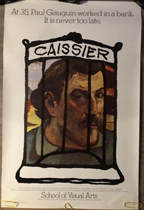 Original Vintage Poster School Of Visual Arts Paul Gauguin 1980 Head Shop Pin Up - Picture 1 of 8
