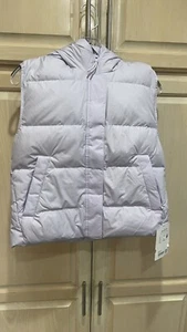 Athleta Girl Cloud Nine Down Puffer Vest XXL/16 Oxalis Violet #984682 - Picture 1 of 10