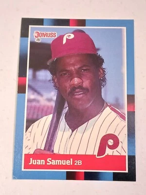 Juan Samuel Philadelphia Phillies 1988 Donruss Card #288 - Image 1 of 2