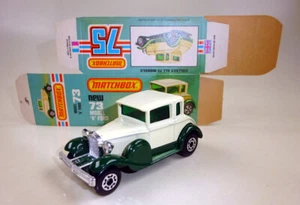 Matchbox Superfast Nº 73C Ford Modelo "A" Crema/Verde Relleno con Rueda de Repuesto - Imagen 1 de 6