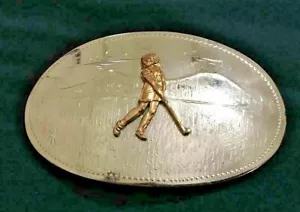 COMSTOCK DEUTSCH SILBER GOLF GOLF SPORT GÜRTELSCHNALLE - Bild 1 von 3
