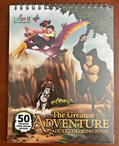 Adult Coloring Book Color It The Greatest Adventure 50 Original Hand Drawn Des - Picture 1 of 7