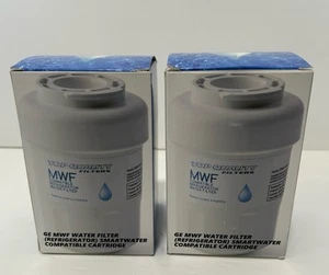 2 Pack Refrigerator Water Filters Compatible Cartridge Model GE MWF, GWF01 - Picture 1 of 8