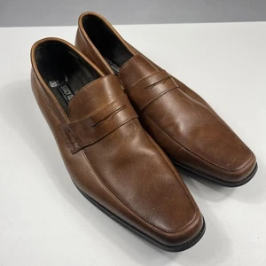 Stacy Adams Herren Halbschuhe Schuhe Größe 8M Cognac Slipper Eckige Zehe - Bild 1 von 8