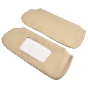 New Sun Visor Cover Skin 2pcs Microfiber Leather Practical Replacement - Picture 1 of 12