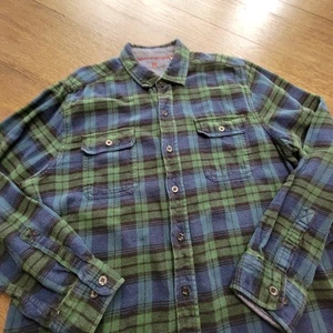 Woolrich Herren grün kariertes Langarm Button Down Flanell Hemd Größe XL!!! - Bild 1 von 5