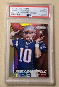 2014 Panini Prizm JIMMY GAROPPOLO Rookie RC Ball 1 Hand Panini Prizm Patriots  - Picture 1 of 2