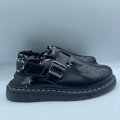 Dr Marten Jorge II Gothic Americana Sandals Mens 10 EU 43 Black Mules Sling NWOB - Image 1 of 4