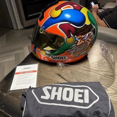 SHOEI RF-800 TROY LEE DESIGNS JESTER MOTORCYCLE HELMET PASCAL PICOTTE NO RESRVE! - Image 1 of 4