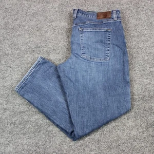 LL Bean Fleece Lined Jeans Men's 38X29 (Actual 38X28) Blue Denim - Picture 1 of 14