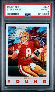 1993 Fleer Football Steve Young "RoboNiner" Pro-Vision Card PSA 8 NM-MT #247 - Picture 1 of 2