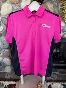 Camisa Polo DELTA AIRLINES October Carrying Us Closer To A Cure Rosa Talla M NUEVA - Imagen 1 de 11