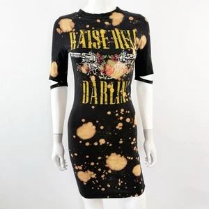 Better Be Mini Abito Nero Sbiancato Taglia S Raise Hell Darling Punk Rock Metal - Foto 1 di 9