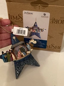 Jim Shore Enesco Heartwood Creek Nativity Star Hanging Ornament New With Tag - Picture 1 of 10