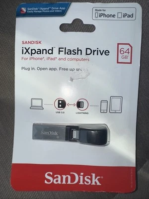 ‼️SanDisk iXpand 128GB USB 3.0 Lightning Flash Drive iPhone and ipad And PC NEW - Image 1 of 2