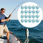 20 pezzi di accessori per clip per lenza principale canne da pesca fiumi di