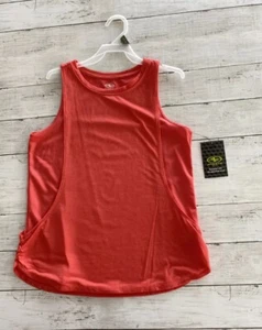 Athletic Works Girls Activewear Lined Muscle Tank Top Shirt Coral Size XL 14-16 - Picture 1 of 8