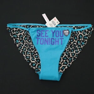 1 NEW Victoria's Secret VTG PINK Low Rise Lace String Bikini Panty MEDIUM - Picture 1 of 6