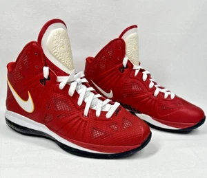 Nike Lebron 8 P.S. NBA Finals 2011 Promos 441946 601 Size 10.5 Red/White/Del Sol - Picture 1 of 19
