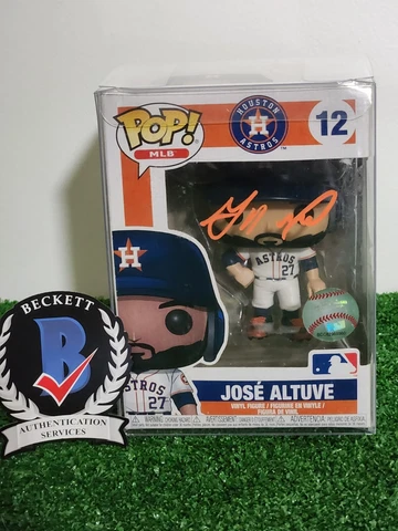 Jose Altuve Signed Autographed Houston Astros Funko Pop! MLB #12 Beckett COA Cover