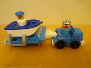 Vintage Fisher Price Little People Little Truck Rigs Schnellboot #345 KOMPLETT - Bild 1 von 3