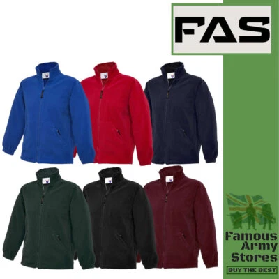 UNEEK Childrens Full Zip Micro Fleece Jacket Comfy breathable School Casual Jacket