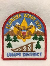 (mr2) Boy Scouts -  1979 Unami District - Klondike Derby patch