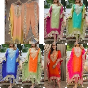 DRESS BOLLYWOOD SUIT PAKISTANI INDIAN WEDDING DHOTI KAFTAN SALWAR KAMEEZ PARTY - Picture 1 of 20