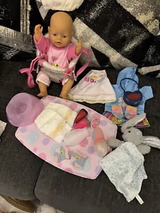 Baby Born Early Version Drink And Wet Plus Accessories - Picture 1 of 13