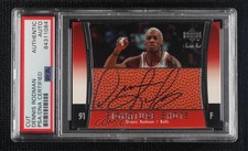 2004-05 Upper Deck Sweet Shot Signature Shots Dennis Rodman PSA Encased Auto HOF