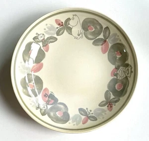 Japan Yamaka Shoten Moomin PeriA series floral porcelain 21cm green pasta plate - Picture 1 of 11
