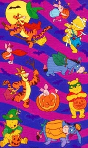 Pegatinas Sandylion *VINTAGE* Maxi Kromekote HALLOWEEN WINNIE THE POOH & FRIENDS - Imagen 1 de 1